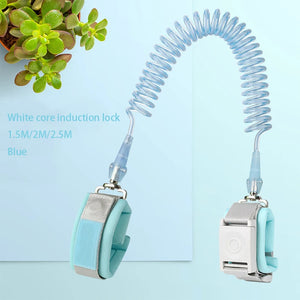 Induction Lock Child Safety Harness Leash anti Lost Night Reflection Adjustable Wrist Traction Rope Wristband Baby Kids Toddler