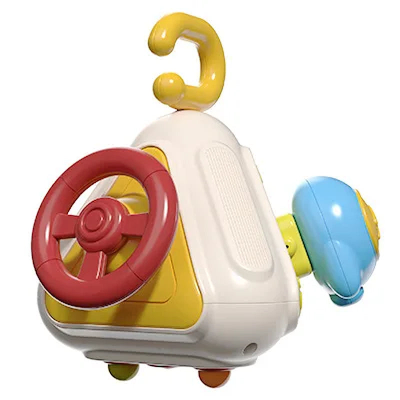 6 in 1 Montessori Activity Cube Baby Toys Sensory Busy Board Travel Toy Educational Learning Basic Life Skills Toys for Toddler