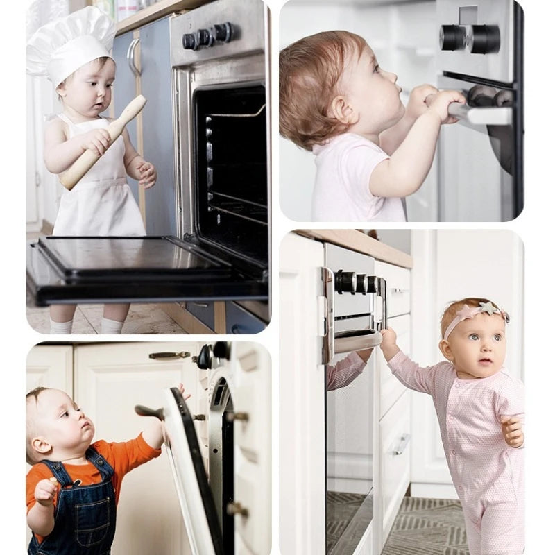 1/3Pcs Baby Oven Door Lock for Kitchen Child Safety Locks Home Microwave Anti-Opening Buckle Fixator Child Protection Locks
