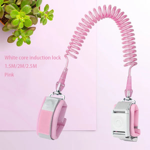 Induction Lock Child Safety Harness Leash anti Lost Night Reflection Adjustable Wrist Traction Rope Wristband Baby Kids Toddler