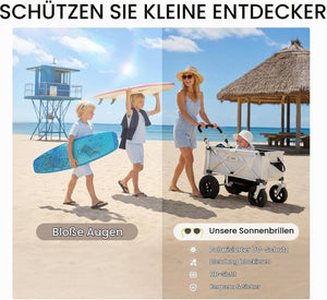 HECCEI Baby Sonnenbrille 0-24 Monate, Polarisiert 100% UV Schutz - Pebble Sonnenbrille Flexibles Gestell Kopfband Für Jungen Und Mädchen