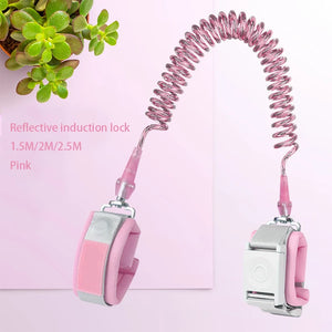Induction Lock Child Safety Harness Leash anti Lost Night Reflection Adjustable Wrist Traction Rope Wristband Baby Kids Toddler