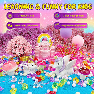 Terrarium Crafts Kit for Kids-Led Night Light up & Remote Birthday Gifts Toys Ages5 6 7 8 9 10 Year Old-Christmas Gifts