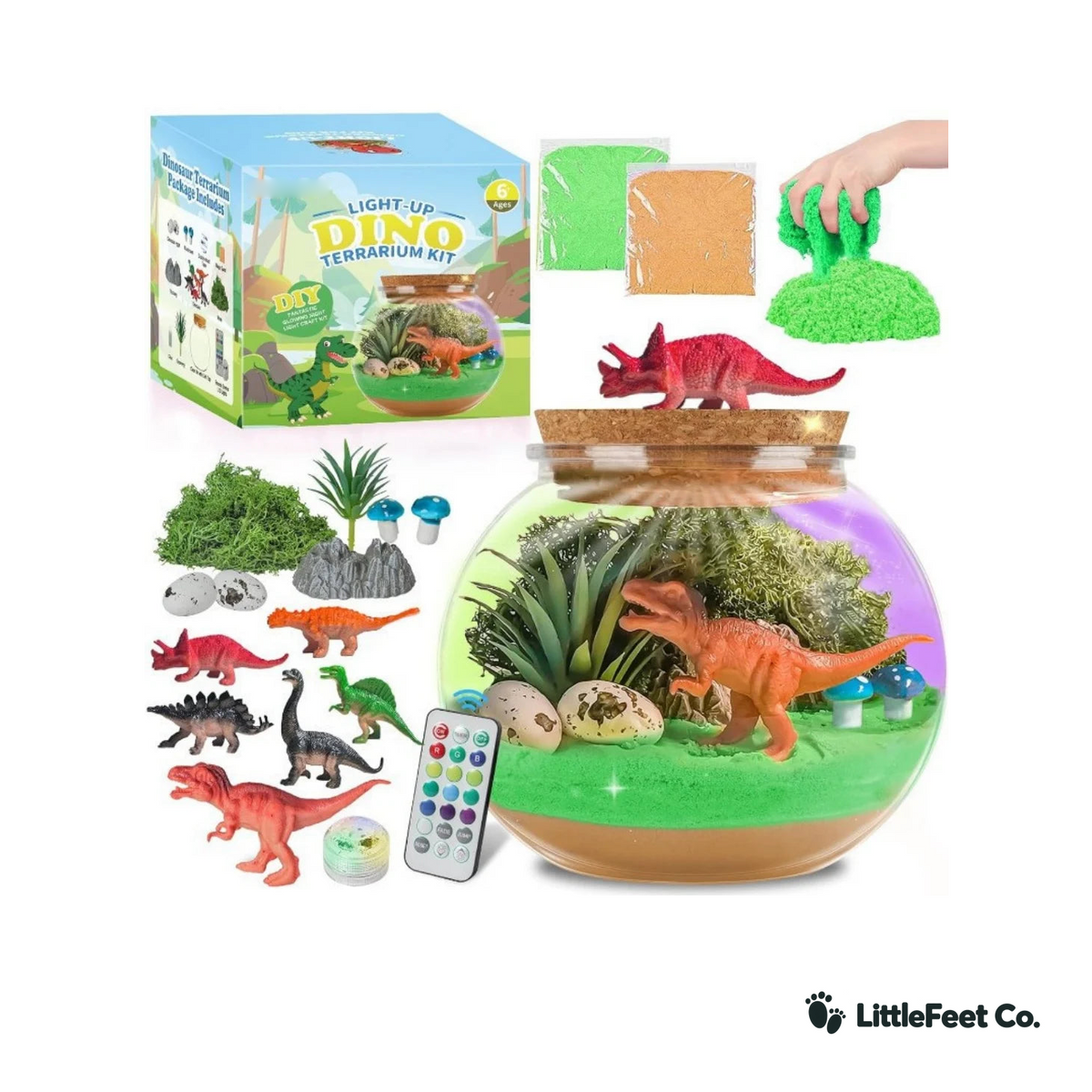 Light-Up Terrarium Craft Kit - Build a Glowing Jar Garden