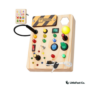 Light-Up Montessori Pegboard - Sensory Peg Toy for Toddlers