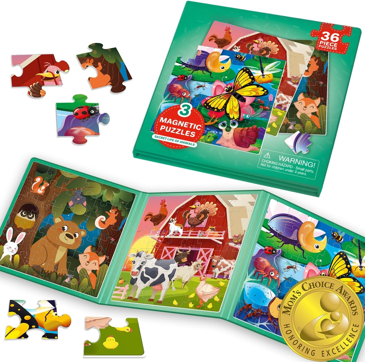 Little Explorer Magnetic Travel Puzzle Set - Travel Games for Ages 2-5