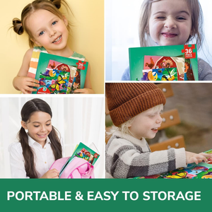 Little Explorer Magnetic Travel Puzzle Set - Travel Games for Ages 2-5