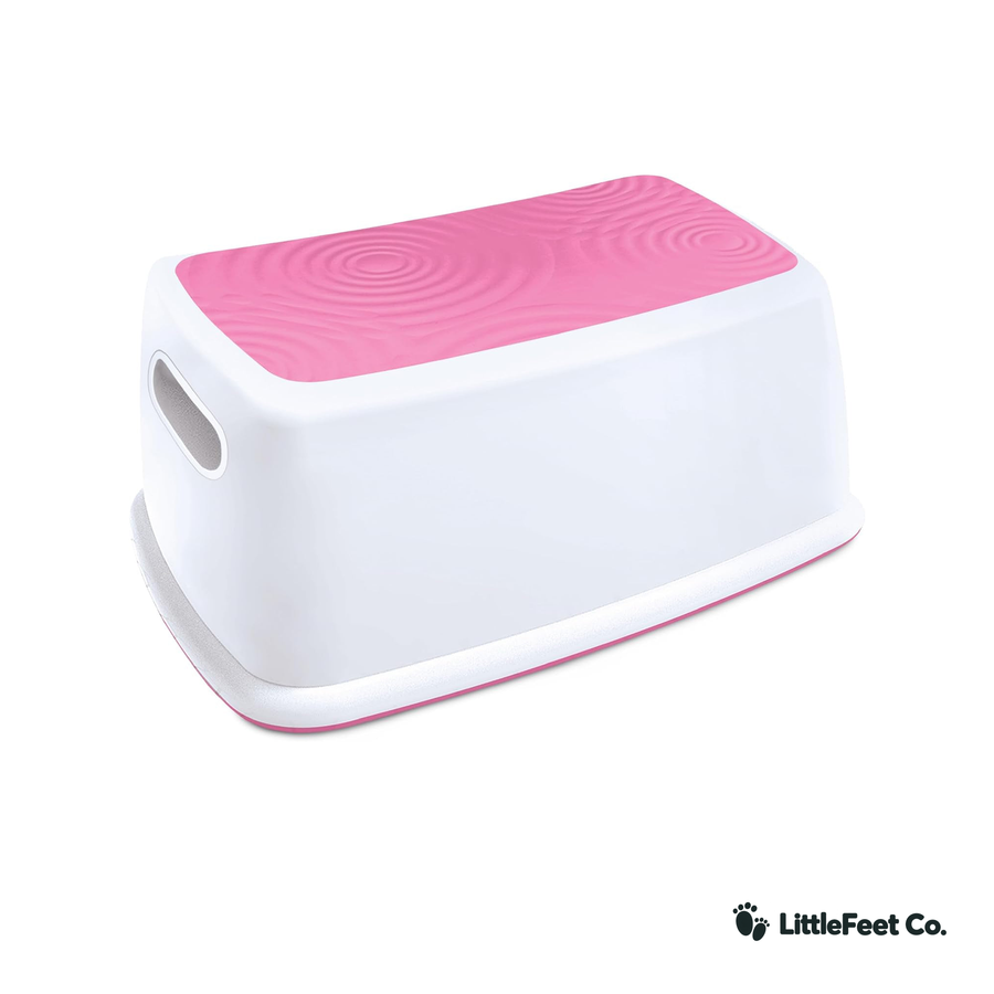 Anti-Slip Toddler Step Stool - Sturdy Two-Step Stool for Bathroom & Kitchen