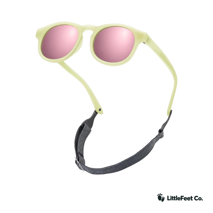 Baby Sunglasses 0-24 Months - Polarized UV Protection with Flexible Headband