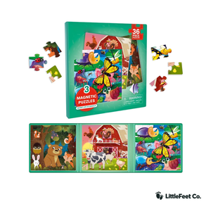 Little Explorer Magnetic Travel Puzzle Set - Travel Games for Ages 2-5