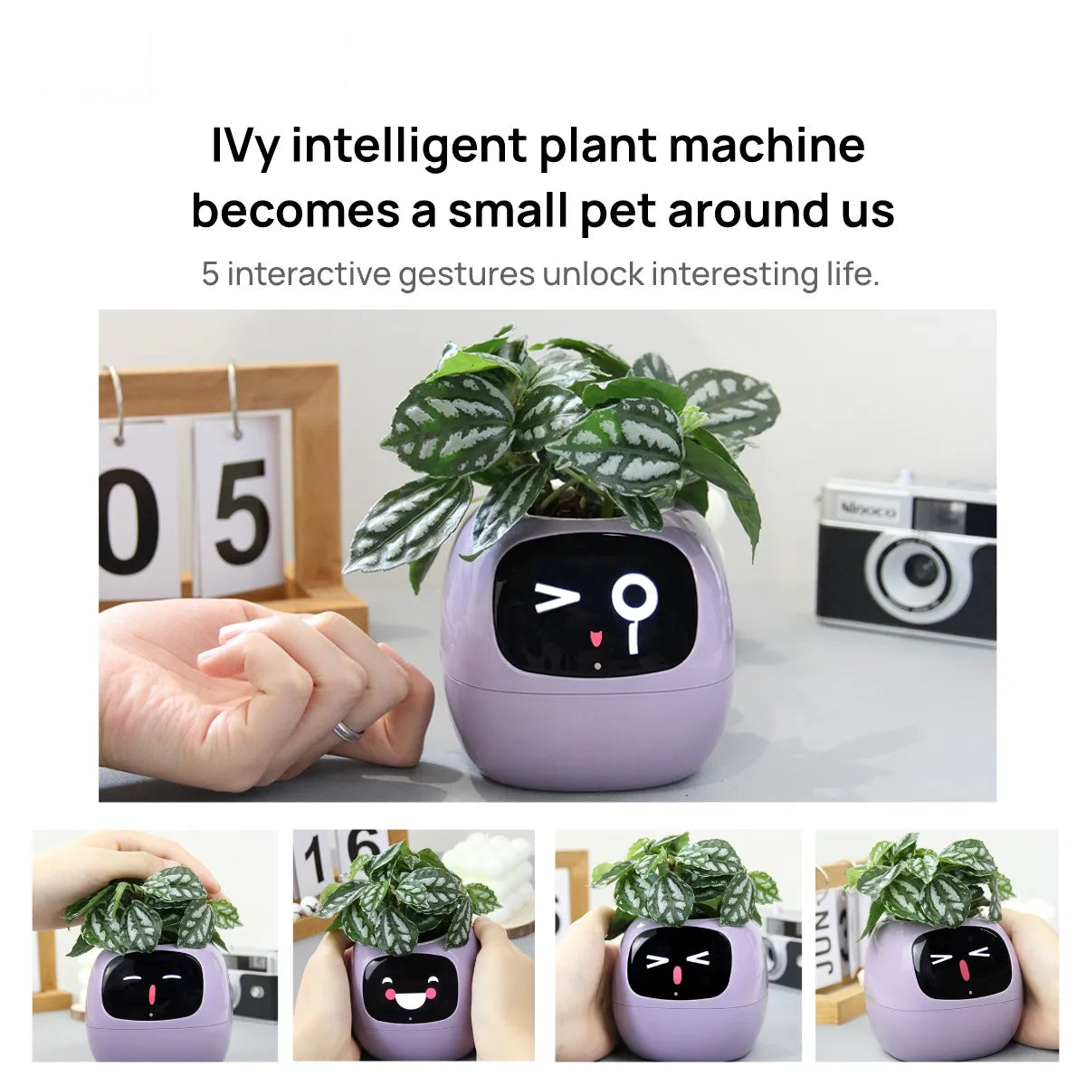 AI Smart Plant Pot - Self-Watering Planter That Teaches Kids Plant Care