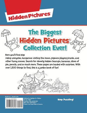Jumbo Hidden Pictures book — back cover, ISBN and publishing details