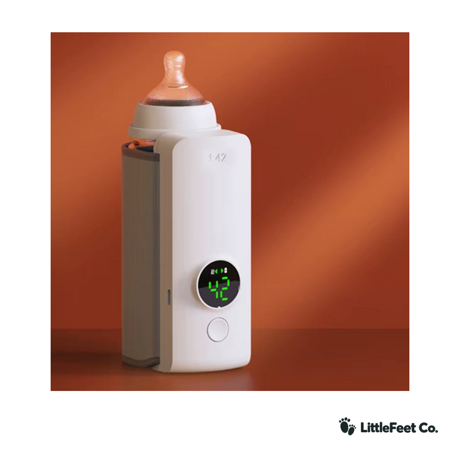 Portable Bottle Warmer - USB Rechargeable with Temperature Display